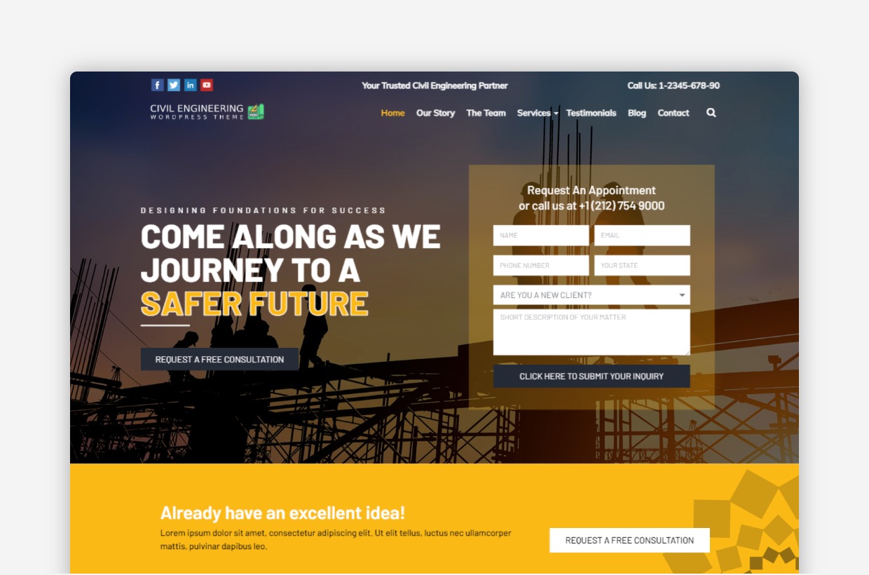 Civil Engineering – Civil Engineering WordPress Theme